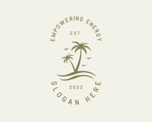 Tropical Nature Resort logo design