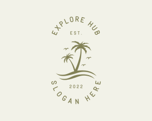 Tropical Nature Resort logo design