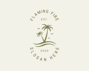 Tropical Nature Resort logo design