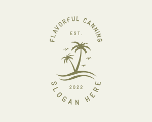 Tropical Nature Resort logo design