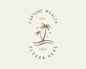 Tropical Nature Resort logo design