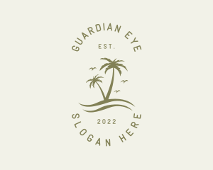 Tropical Nature Resort logo design