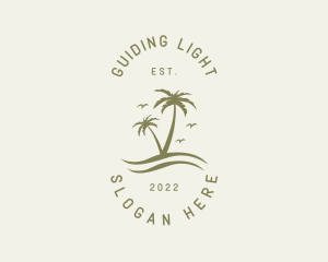 Tropical Nature Resort logo design