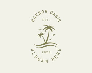 Tropical Nature Resort logo design