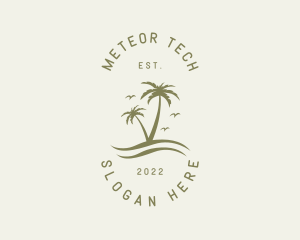 Tropical Nature Resort logo design