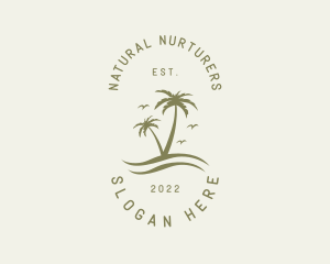 Tropical Nature Resort logo design