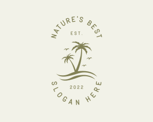 Tropical Nature Resort logo design