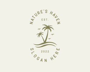 Tropical Nature Resort logo design