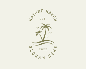 Tropical Nature Resort logo design