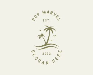 Tropical Nature Resort logo design