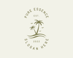 Tropical Nature Resort logo design