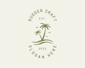 Tropical Nature Resort logo design