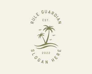 Tropical Nature Resort logo design