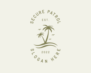 Tropical Nature Resort logo design