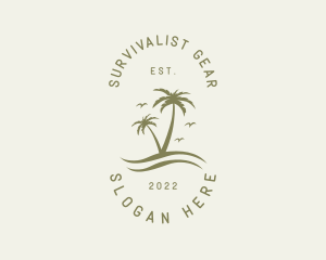 Tropical Nature Resort logo design