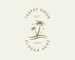 Tropical Nature Resort logo design