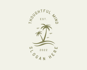 Tropical Nature Resort logo design