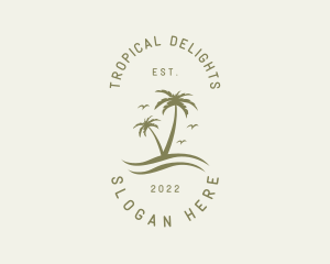 Tropical Nature Resort logo design