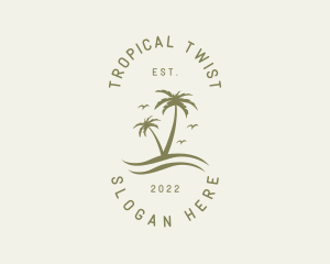 Tropical Nature Resort logo design