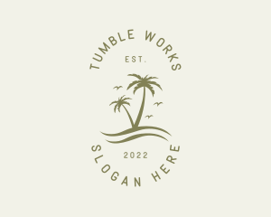 Tropical Nature Resort logo design