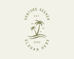 Tropical Nature Resort logo design