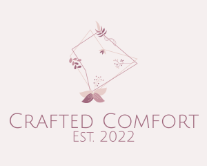 Pink Floral Embroidery  logo design