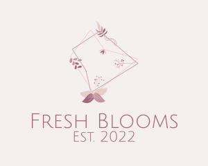 Pink Floral Embroidery  logo design