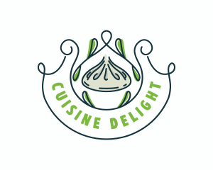 Dim Sum Food Diner logo design