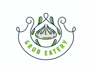 Dim Sum Food Diner logo design