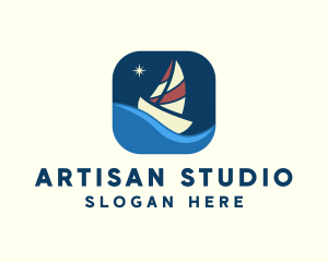 Boat Sailing App logo design