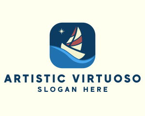 Boat Sailing App logo design