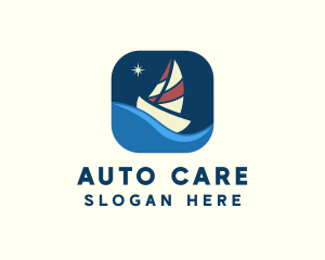 Boat Sailing App logo design