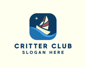 Boat Sailing App logo design