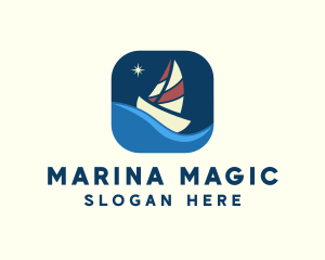 Boat Sailing App logo design