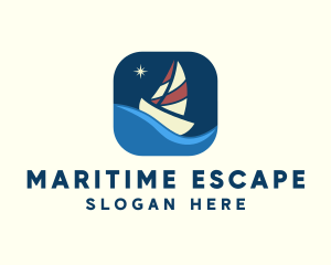 Boat Sailing App logo design