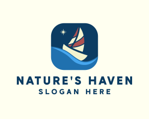 Boat Sailing App logo design