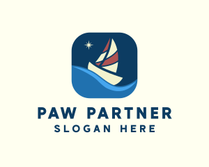 Boat Sailing App logo design