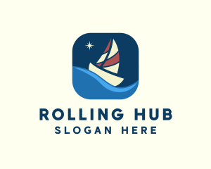 Boat Sailing App logo design