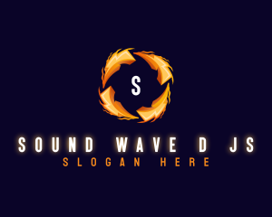 Voltage Wave Bolt logo design