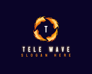 Voltage Wave Bolt logo design