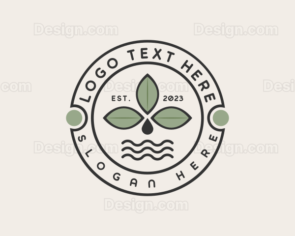 Eco Leaf Water Logo