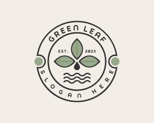 Cafe Herb Leaf logo