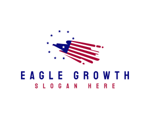 American Eagle Flag logo design