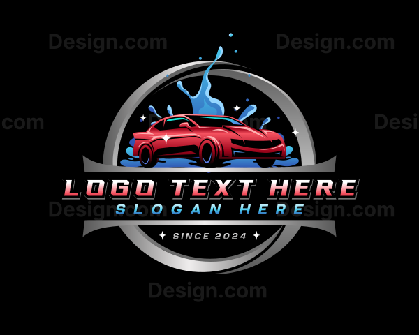 Car Wash Detailing Logo