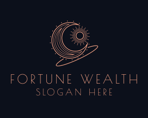 Astral Moon Fortune Teller logo design