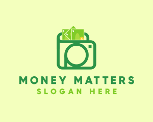 Green Photo Wallet logo design