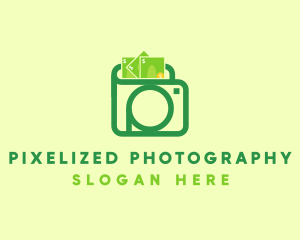 Green Photo Wallet logo design