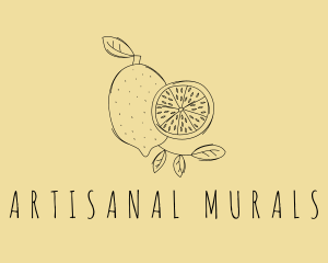 National Lemon Fruit logo design