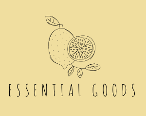 National Lemon Fruit logo design