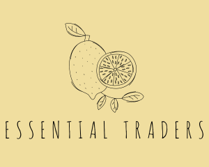 National Lemon Fruit logo design